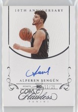 2021-22 Panini Flawless 10th Anniversary Rookie 11/25 Alperen Sengun Auto 3d3