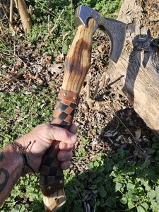 Camper Delight 18" Hatchet 🪓 Axe w/ Awesome Tribal Etched Head
