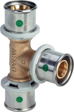 Viega Sanfix Fosta Sanfix P-T-Stück, d1 32, d2 16, d3 25 Rotguss Modell 2118, 56