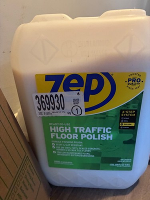 #ad Zep High Traffic Floor Polish 5 Gal 1 Pail ZUHTFF5G MULTIPLE AVAILABLE $84.99