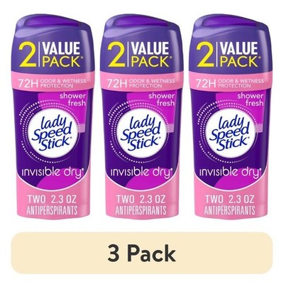 3Pk Lady Speed Stick Women Shower Fresh Antiperspirant Deodorant 2.3oz
