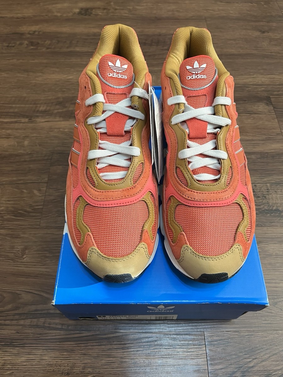Adidas Temper Run Men Sz New G27922 Raw Amber Red Pink Brown