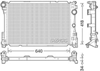 KÜHler MotorkÜHlung Denso DRM17049 FÜR Mercedes Benz WasserkÜHler MotorkÜHler