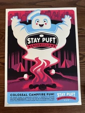 Stay Puft Marshmellow Ad Ghostbusters Mondo 18x24 Poster Limited Screen Print
