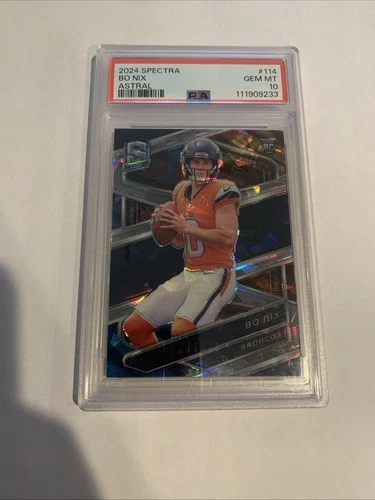 2024 Panini Spectra - Rookies Bo Nix #114 Astral Prizm /40 (RC)