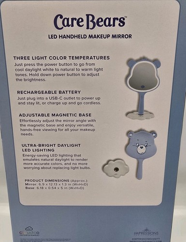 Care Bears Led Handheld Makeup Mirror Grumpy & Share Bear Set Of 2 ...