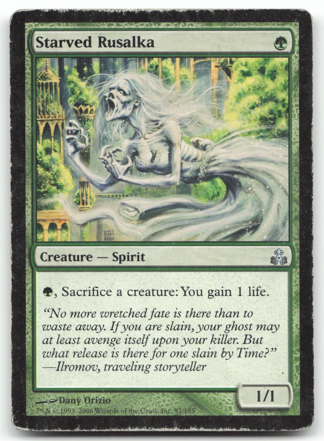 Starved Rusalka 97 Uncommon Guildpact Magic: The Gathering Moderately Played