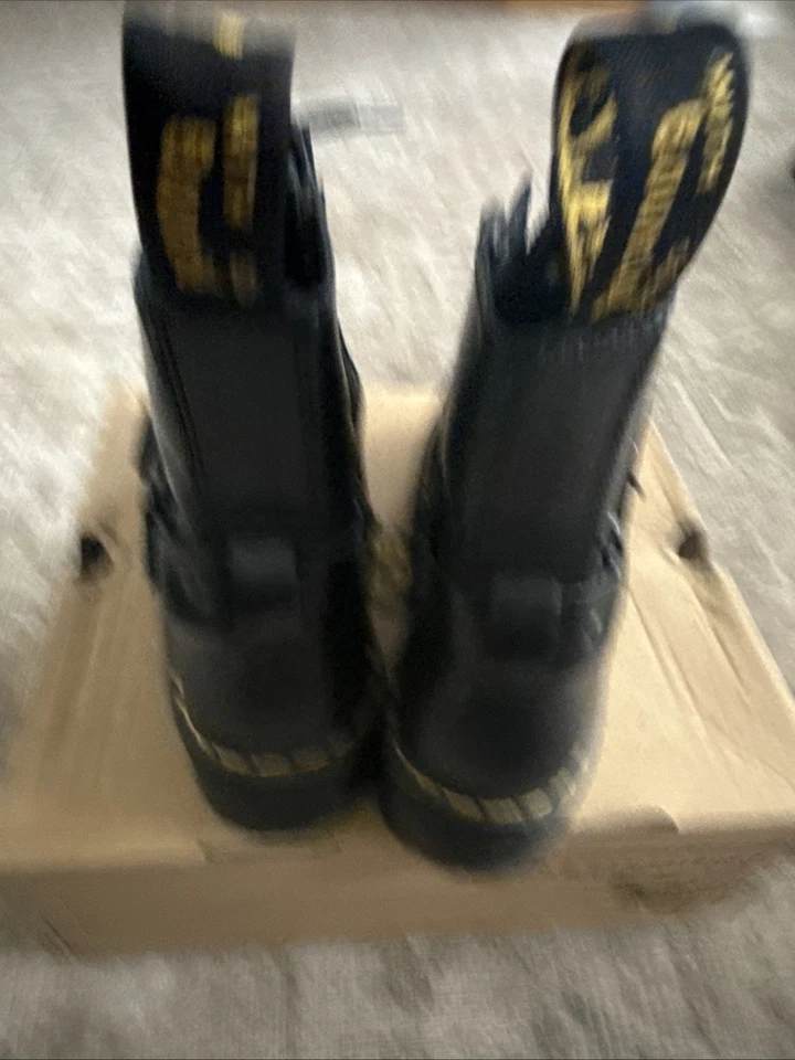 Dr. Martens Jadon Women's Leather Platform Boots - Black Polished Smooth, 4 UK, photo 4 of 5
