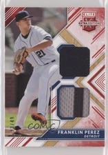 2018 Panini Elite Extra Edition Dual Materials Red 13/49 Franklin Perez lw9