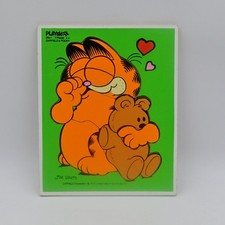 Jim Davis Playskool Wooden Puzzle Garfield Vintage 1978