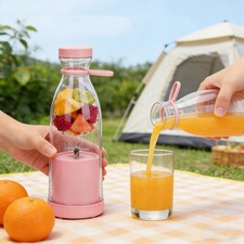 420ml Electric Juicer Mini  Bottle Blender Fruit Mixers 6 Blades Charging Ju