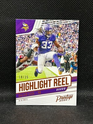 2020 Panini Prestige Highlight Reel Dalvin Cook #HR-DC Xtra Points Orange /25