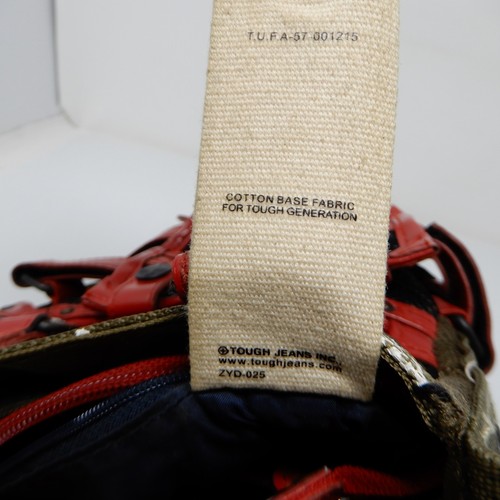 TOUGH JEANSMITH Shoulder Messenger Bag Satchel Y2K Style Tactical Grunge Rare  - Afbeelding 9 van 14