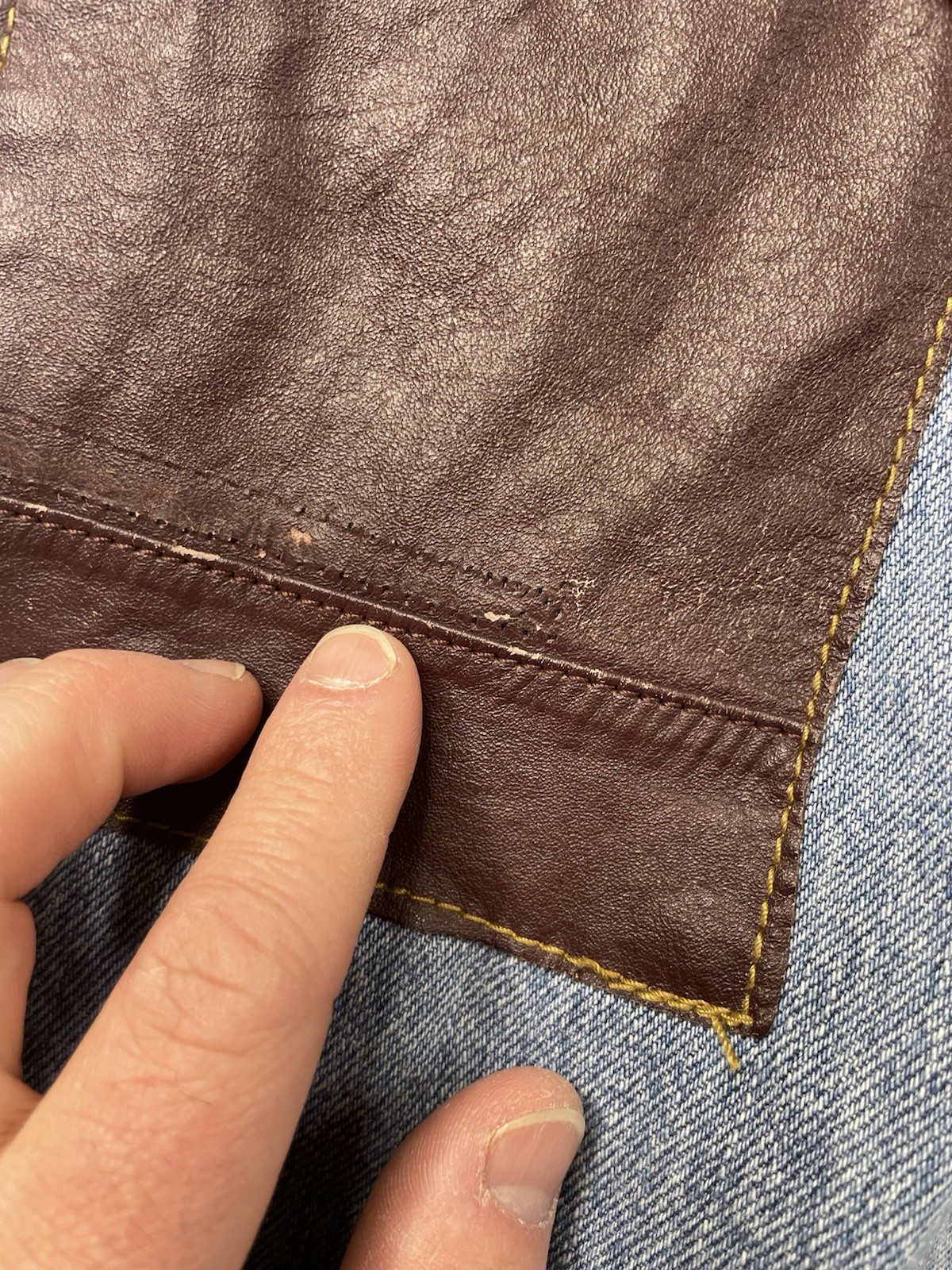 Urban Renewal Re/Creative Leather Patchwork Vinta… - image 7