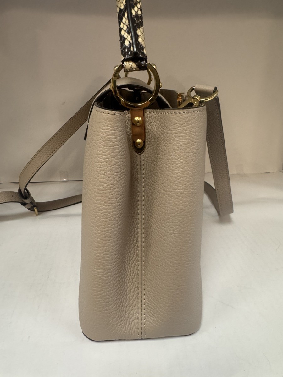 LOUIS VUITTON CAPUCINES TAURILLON PYTHON HANDLES … - image 8