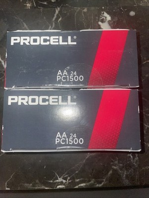 Duracell Procell Intense High Drain 1.5V AA Alkaline Batteries 2-24 Packs PX1500