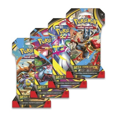 Pokemon Mega Evolution Sleeved Booster Pack Random Art Factory Sealed