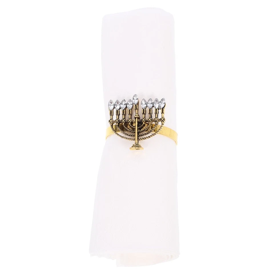  4 Pcs Anello Portatovagliolo Ferma Tovaglioli Anelli Di Unici Da Per Le Vacanze - Immagine 3 di 4