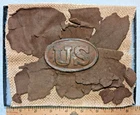 U.S. Cartridge Box W/Leather Fragments -  Dug Near Camp Amory, Newbern, NC