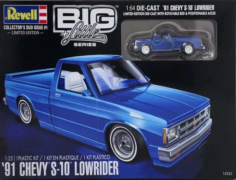 自動車 Revell Chevy S-10 Lowrider 3 in 1 Level 4 Model Kit 1991 Chevrolet S-10 Lowrider Pickup Truck