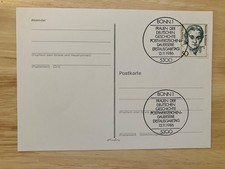 Bund 1986 Postcard -- FDC -- Christine Teusch -- 100% charity