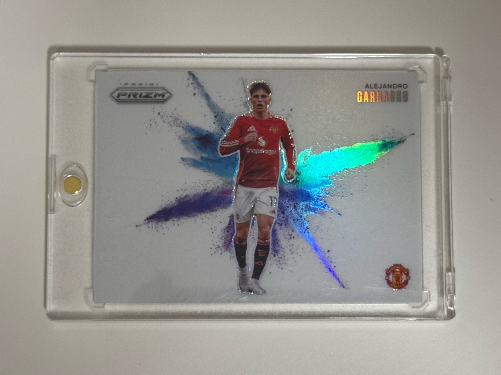 2024-25 Panini Prizm Premier League Alejandro Garnacho Color Blast SSP #4