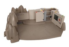 PLAYMOBIL 4875 Agenten Hauptquartier - Grundplatte Gebäude Felsen Ersatzteil