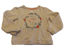 Gymboree Girl's Size 7-8 Tan Lovely Day Long Sleeve Sweatshirt