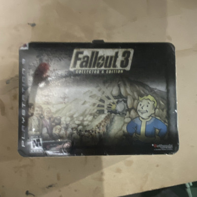 Sealed Fallout 3 Collector's Edition Vault Boy Tin Lunchbox Case