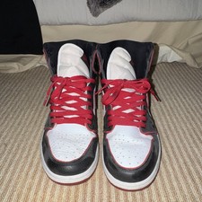Jordan Air Jordan 1 Black/White/Red High Top ...