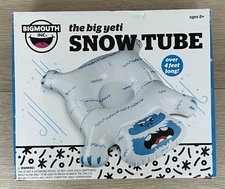New Big Mouth Inc. Inflatable Snow Tube The Big Yeti 4+ Feet Sledding NIB