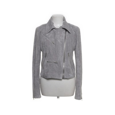 Lulus, Bikerjacke, Damen, Größe: L, Grau, Elasthan/Polyester, Fischgräte #OgF