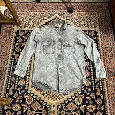 Carhartt Men's Made In The USA Union Acid Wash Shirt Overshirt Size Medium