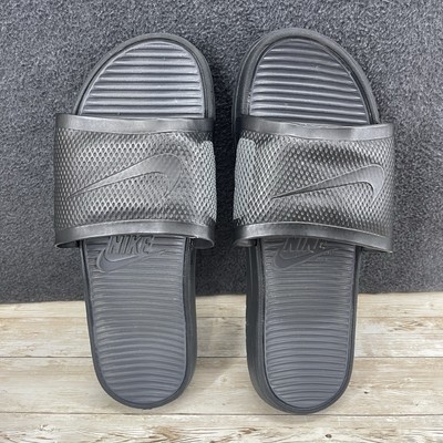 Nike Sandals Mens 13 Benassi Solarsoft Slides Slip On Comfort 431884-001 Black