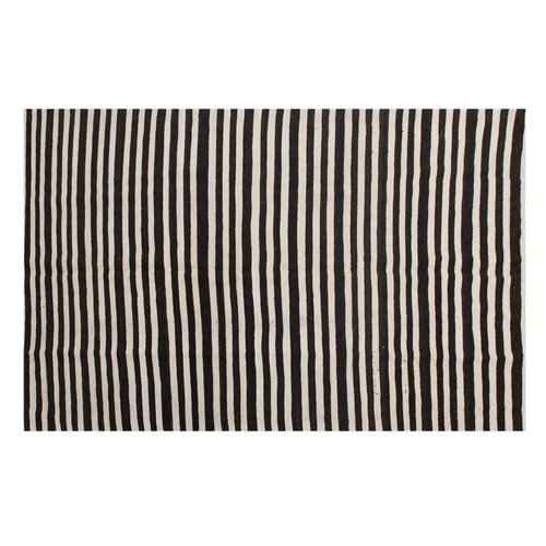 One-of-a-Kind Minimalist Turkish Kilim Rug 162x265 cm | 5.3x8.7 ft | 60+ Yr