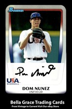 2011 Bowman Draft Picks & Prospects Dom Nunez #BDPP102 Team USA MLB Baseball 