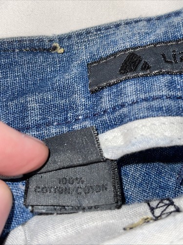 Jupe en jean bleu vintage Liz Claiborne Lizwear maxi fabriquée aux États-Unis par l'Union taille 10 - Photo 4/16
