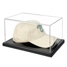 Hat Display Case,Clear One-Piece Acrylic Baseball Cap Display Showcase with Soli