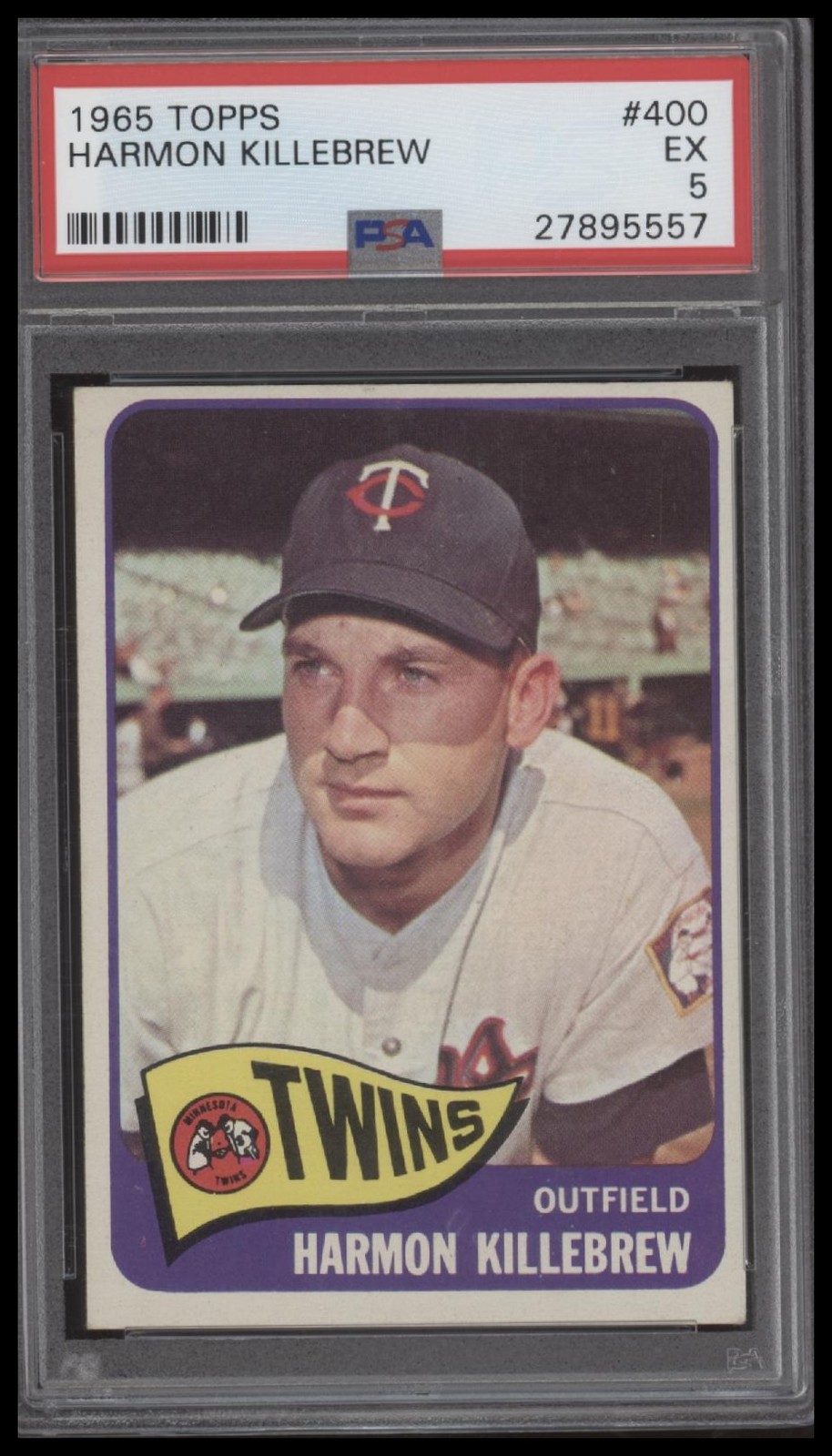 1965 Topps # 400 Harmon Killebrew PSA 5 EX TheVintageCards
