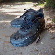 Nike Air Max 90 Youth 5.5 2017 Triple Black 869950-001 Great Condition