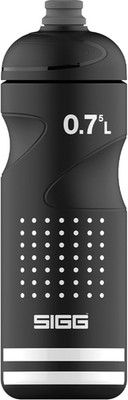 Sigg - Fahrrad Trinkflasche - Pulsar Black - Quetschbar - Spülmaschinenfest - Fe