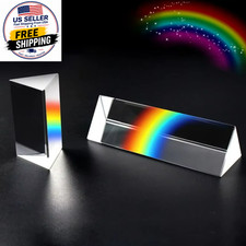 Triangular Prism K9 Optical Prisms Glass Physics Teaching Refracted Light Spectr