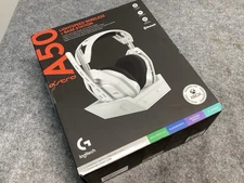 New Logitech Astro A50 Lightspeed Wireless Gaming Headset + Base Station White