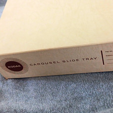 Kodak Carousel 80-Slide Tray for Slide Projector w/ Storage Box Index Sheet