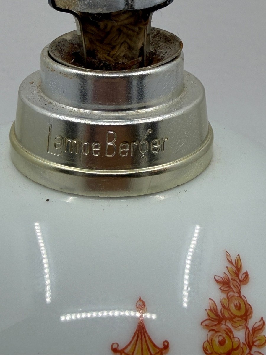 Vintage Lampe Berger Tharaud Limoges Porcelain Fragrance Lamp