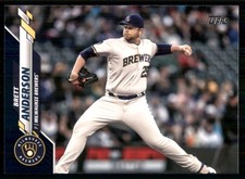 2020 Topps Update Walmart Royal Blue #U-275 Brett Anderson Brewers TW3366