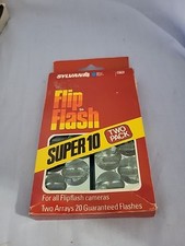 Sylvania Flip Flash Super 10 Blue Dot 2 Pack Flipflash. New. 20 Flashes In total