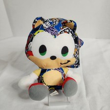 Sega 60th Anniversary Sonic The Hedgehog Sticker Bomb Toy Factory Mini Plush 7"