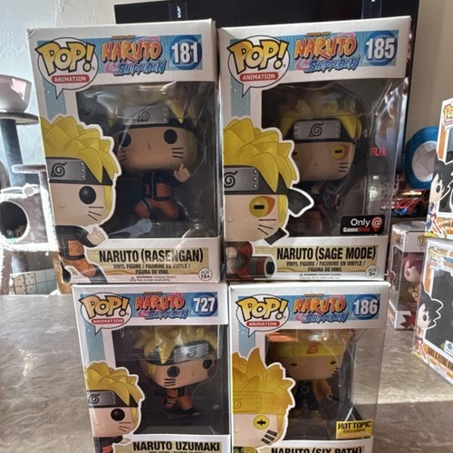 Funko Pop! Vinyl Naruto Shippuden Naruto Uzumaki #181 #185 #186 #727 Exclusive