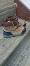 UGG Youth Sz 4 TURLOCK LEATHER WEATHER WALNUT WATERPROOF SNOW BOOTS